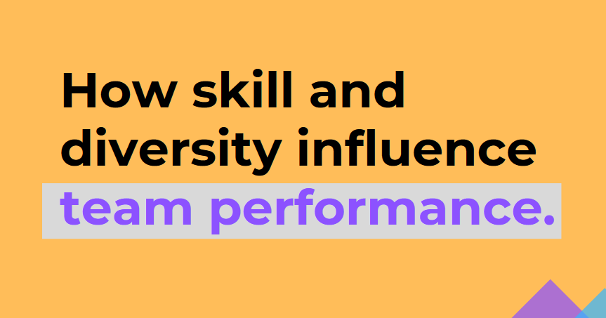 How Skill and Diversity Influence Team Performance